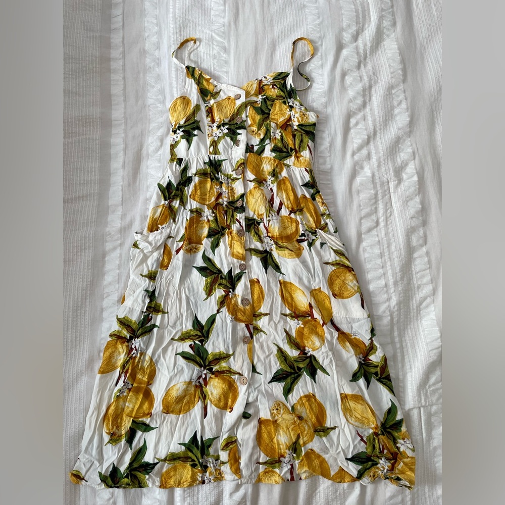 Lemon Print Sundress Women’s Small